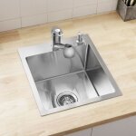 Cecipa - vier 1 bac 40  45 cm vier cuisine 304 montage  encastrer ou  fleur de plan au moins 40 cm ...