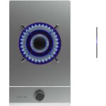 Cecotec - butane et gaz naturel 1 flamme bolero squad g 1200s inox. 3500w, acier inoxydable, grilles ...
