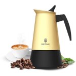 Cecotec cafeti�re italienne piccolina 200 beige. 100ml, 2 tasses de caf�, acier inoxydable, compatible ...