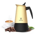 Cecotec cafeti�re italienne piccolina 900 beige. 450ml, 10 tasses de caf�, acier inoxydable, compatible ...