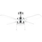 Cecotec ventilateur de plafond de energysilence aero 450 ironwhite de 50 w 42  avec lumi�re, 3 vitesses, ...