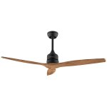 Ventilateur de plafond de energysilence aero 5270 darkwood, moteur dc 40w, diam�tre 132 cm, 3 pales, ...