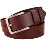 Ceinture de cuir 3. 8cm, ceinture homme, pour homme en cuir, pour hommes, ajustable et durable, parfaite ...