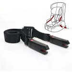 Ceinture isofix pour si�ge auto universel, fermeture par un bouton, en polyester noir doux, 1, 6 m, r�sistance ...