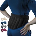 Ceinture lombaire chauffante avec bandes auto - agrippantes réglable taille 36 à 54 - noir - vivezen Ceinture lombaire chauffante avec bandes auto - agrippantes réglable taille 36 à 54 - noir - vivezen