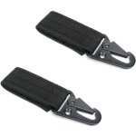 Ceinture � suspendre mousqueton, boucle tactique, mousqueton tactique noir, boucle de gilet, mousqueton ...