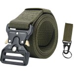 Ceinture tactique pour hommes, ceinture militaire avec boucle  dgagement rapide en mtal, cadeau avec ...