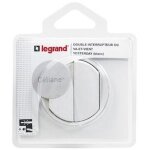C�liane interrupteur double ou v / vt blanc yesterday complet - legrand