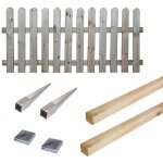 Cémonjardin - kit barrière en bois coquelicot h 80 cm à enfoncer Cémonjardin - kit barrière en bois coquelicot h 80 cm à enfoncer