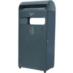 Jvd - cendrier 4, 7l + conteneur 48l - matriel professionnel