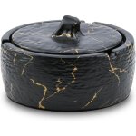 Cendrier exterieur de table en ceramique, cendrier avec couvercle anti - odeur et anti - vent, ferm� ...