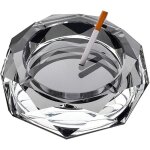 Cendrier mnager, matriau en verre, adapt  une utilisation intrieure et extrieure, 4. 72 pouces, ...