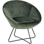 Cenna fauteuil, vert sapin, mtal noir.