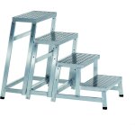 Centaure marchepied industriel modulaire modulo step 4 marches - hauteur de travail 2, 80m