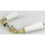 Centrale brico ? lot de 2 b�quilles en porcelaine de limoges ? finition laiton massif epv ? dimensions ...