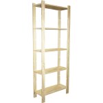 Centrale brico - etag�re pin, 5 tablettes , l. 65 x p. 28 x h. 170 cm
