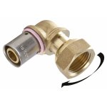Quick plomberie raccord coud avec crou libre  sertir laiton f 15 x 21 pour tube en per