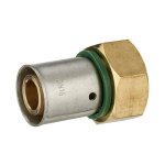 Quick plomberie raccord droit avec �crou libre � sertir laiton f 12 x 17 pour tube en per