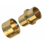 Quick plomberie raccord droit per cuivre � glissement laiton d. 14 pour tube en per