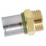 Quick plomberie raccord droit  sertir laiton m 20 x 27 pour tube en per