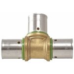 Quick plomberie raccord t gal  sertir laiton d. 16 pour tube en per
