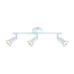 Centrale brico - rampe 3 spots, fer blanc basic