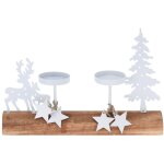 Centre de table en bois avec bougie Centre de table en bois avec bougie
