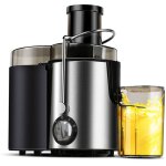 Centrifugeuse extracteur de jus, 400w centrifugeuse fruits et legumes  3 vitesses, bec anti - goutte, ...