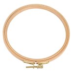 Cerceaux � broder en bambou cercle croix cr�oles bague ronde r�glable � broder cercle cadre pour diy, ...