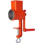 C�r�ales manuel, � farine concasseur a mais multifonction portable machine poudre finesse r�glable tr�mie ...