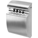 Certeo - frankel kaiserkraft, cendrier mural design, 3 l, inox, satin