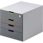 Certeo - module de classement durable varicolor� safe 4 tiroirs avec fermeture � cl�