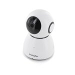 Cam�ra de surveillance wi - fi int�rieure hd rotative - 128go - blanc et noir chacon