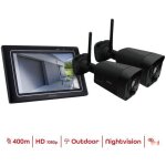 Chacon - kit 2 cam�ras sans fil - ecran tactile ip