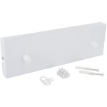 Chacon ? pavillon rectangulaire m�tallique blanc ? dimensions 300 x 95 x 25 mm ? pour luminaires suspendus ...