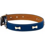 Chadog - collier cuir indigo bleu taille : t4