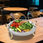 Chafing dish 3, 0 litres réchauffeur de repas récipient chauffant pour le ménage Chafing dish 3, 0 litres réchauffeur de repas récipient chauffant pour le ménage