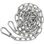 Chane en acier inoxydable 3mm 1, 5m chaine acier + 2 pcs mousqueton chane de maillon d'extension pour ...