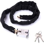 Chaîne antivol robuste pour moto, 3 clés, 100 cm, noir Chaîne antivol robuste pour moto, 3 clés, 100 cm, noir