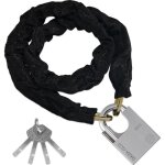 Cha�ne antivol v�lo avec 4 cl� [98cm / 6mm / 0. 85kg], cadenas r�sistant antivol, acier inoxydable haute ...