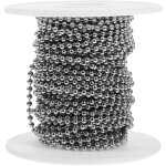 Feiyue - chane  billes en mtal 1 rouleau de 10 mtres de longueur chane  billes en acier inoxydable ...