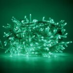 Chaine a' cordes luccika home se'rie 25 mt de 500 lumie'res de sapin de noel a' led vert aqua cable transparen ...