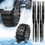 Chaîne neige, 5 pièces chaînes à neige pour voiture universelles antidérapantes d'urgence adaptées aux ... Chaîne neige, 5 pièces chaînes à neige pour voiture universelles antidérapantes d'urgence adaptées aux ...