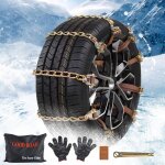 Chaînes à neige pour voiture, 4 pièces, réglables, antidérapantes, avec clés, gants, faciles à installer, ... Chaînes à neige pour voiture, 4 pièces, réglables, antidérapantes, avec clés, gants, faciles à installer, ...