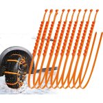 Cha�nes de pneus d?hiver r�glables, cha�nes � neige pour voiture, 10 pi�ces cha�nes antid�rapantes pour ...