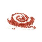 Chaine rouge / blanc - 10 m perel 1186 - 10