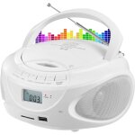 Cha�ne st�r�o portable avec lecteur cd, radio am / fm st�r�o, bluetooth, prise en charge usb, sd, entr�e ...