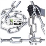 Cha�ne technique commerciale d2 diam�tre 13 mm galvanis�e r�sistante, vendue au m�tre (1 m�tre).