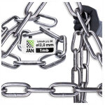 Cha�ne technique commerciale d2, diam�tre 13 mm, nue, r�sistante, au m�tre, soud�e, 1 m