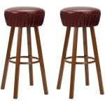 Vidaxl - chaises de bar lot de 2 marron similicuir Vidaxl - chaises de bar lot de 2 marron similicuir